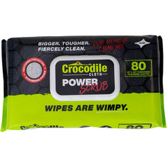 Crocodile Cloth - Wipes; Type: General Purpose ; Style: Pre-Moistened; Flat Fold; Over-Sized ; Sheet Length (Inch): 10 ; Sheet Width (Inch): 15 ; Sheets per Package: 80 ; Container Type: Pack - Exact Tooling