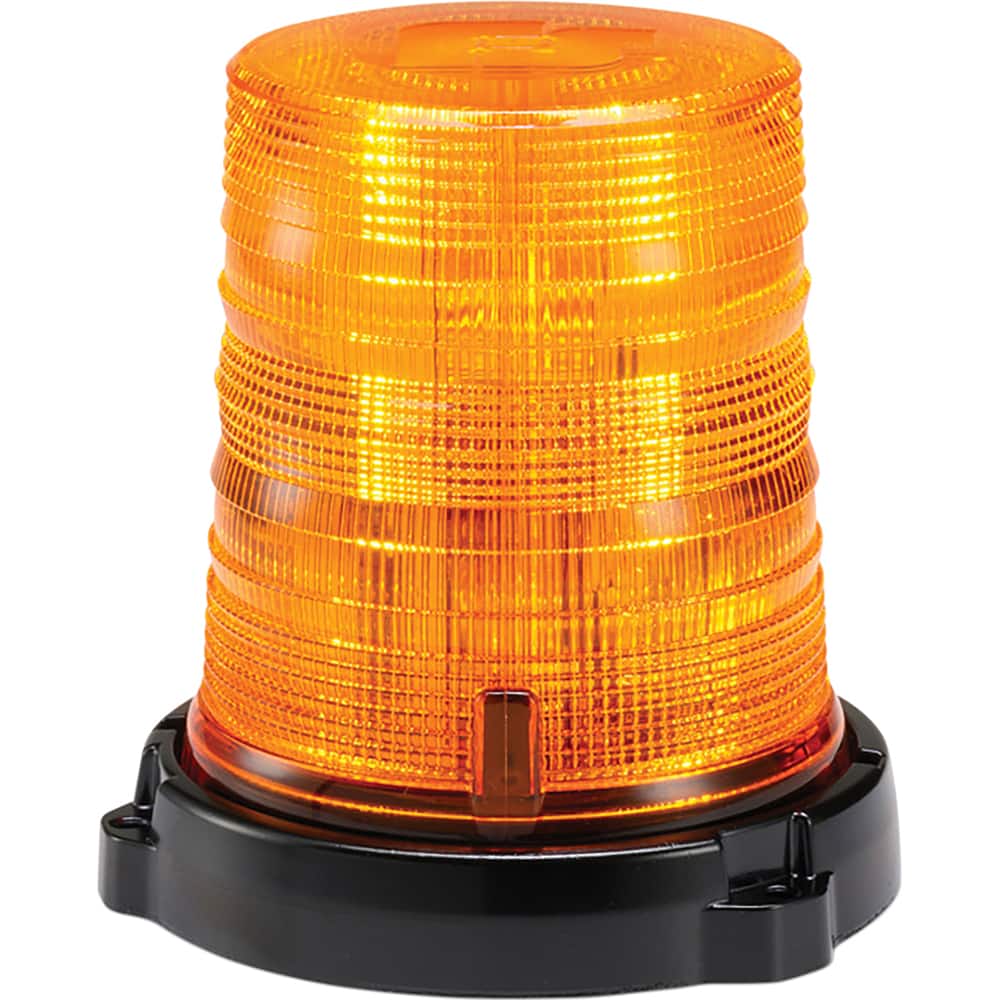Federal Signal Corp - Emergency Light Assemblies; Type: Beacon ; Flash Rate: Variable ; Mount: Perm./1" Pipe Mount ; Color: Amber; White ; Power Source: 12-24V ; Overall Height (Decimal Inch): 7.1000 - Exact Tooling
