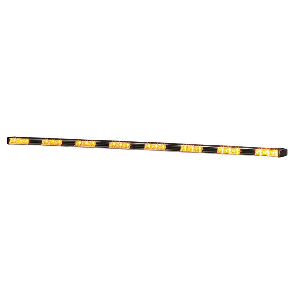 Federal Signal Corp - Emergency Light Assemblies; Type: Stick ; Flash Rate: Single ; Mount: Surface ; Color: Black; Amber ; Power Source: 12 Volt DC ; Overall Height (Decimal Inch): 1.3000 - Exact Tooling