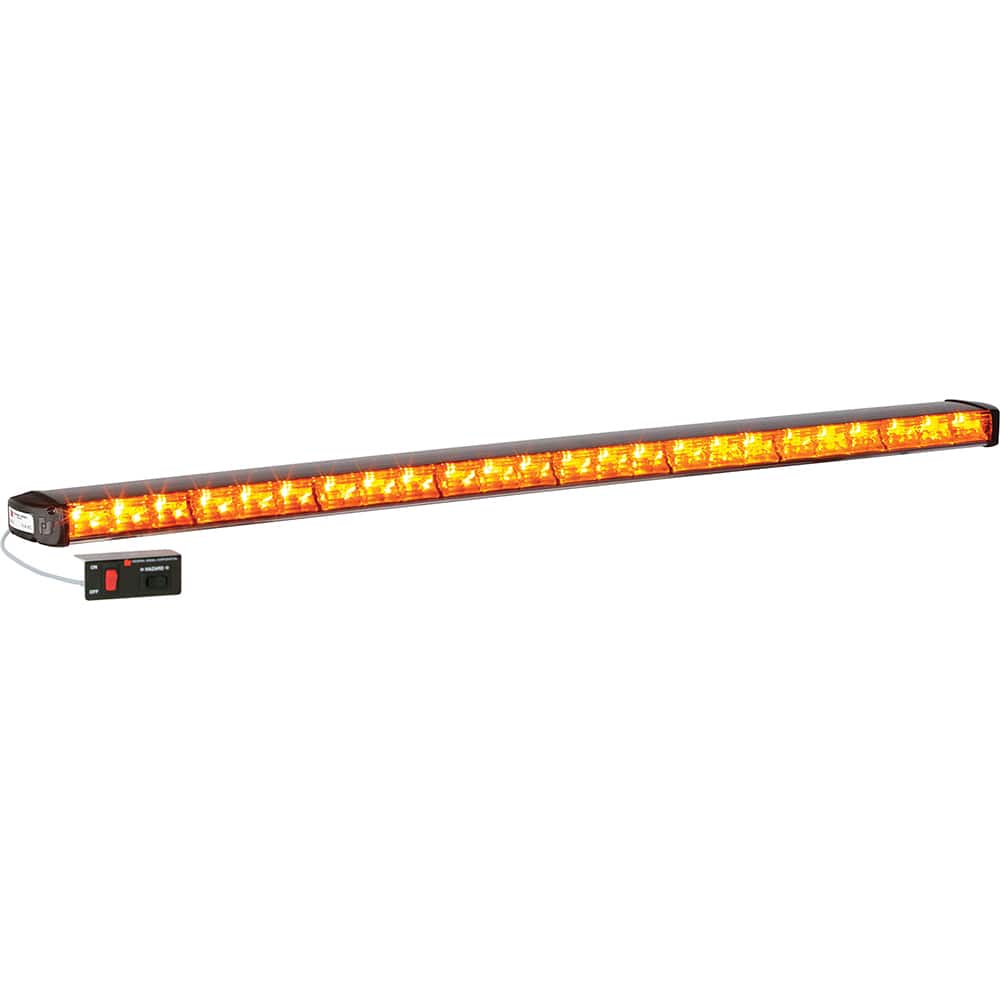 Federal Signal Corp - Emergency Light Assemblies; Type: Stick ; Flash Rate: Single ; Mount: Surface ; Color: Black; Amber ; Power Source: 12 Volt DC ; Overall Height (Decimal Inch): 1.3000 - Exact Tooling