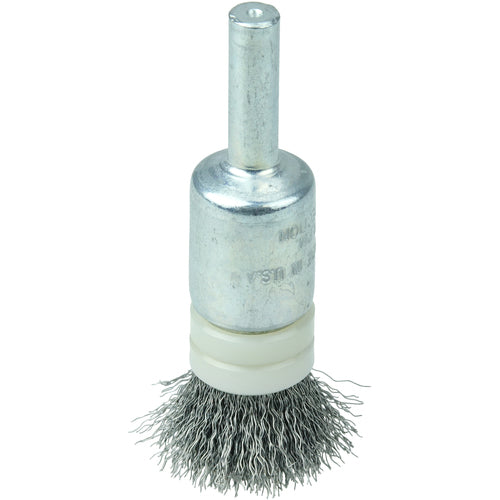 1/2″ Banded Crimped Wire End Brush, .0104″ Steel Fill - Exact Tooling