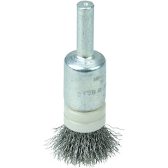 1/2″ Banded Crimped Wire End Brush, .0104″ Steel Fill - Exact Tooling