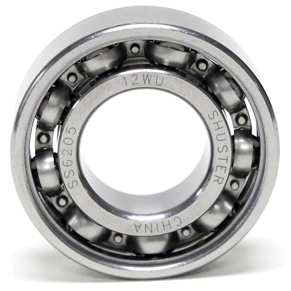 Shuster - SS6201, 12mm Bore Diam, 32mm OD, Open Deep Groove Radial Ball Bearing - Exact Tooling