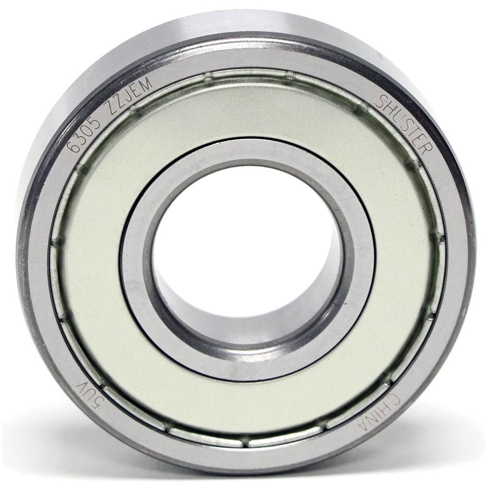 Shuster - 6313 ZZ JEM, 65mm Bore Diam, 140mm OD, Double Shield Deep Groove Radial Ball Bearing - Exact Tooling