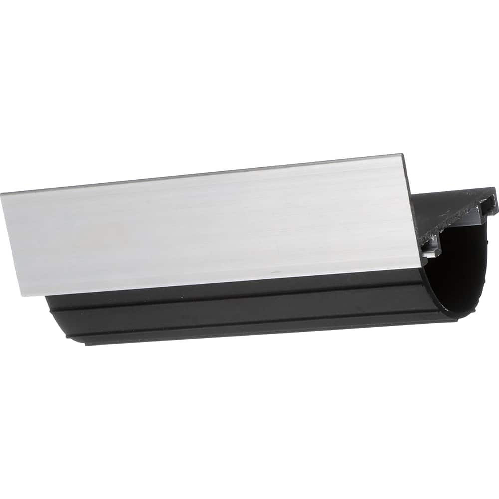 Osborn - Sweeps & Seals; Type: Rubber Seal ; Width (Inch): .197 ; Finish/Coating: Clear Anodized Aluminum ; Material: Nylon; Clear Anodized Aluminum ; Bristle Material: Neoprene ; Overall Length (Inch): 96.00000 - Exact Tooling
