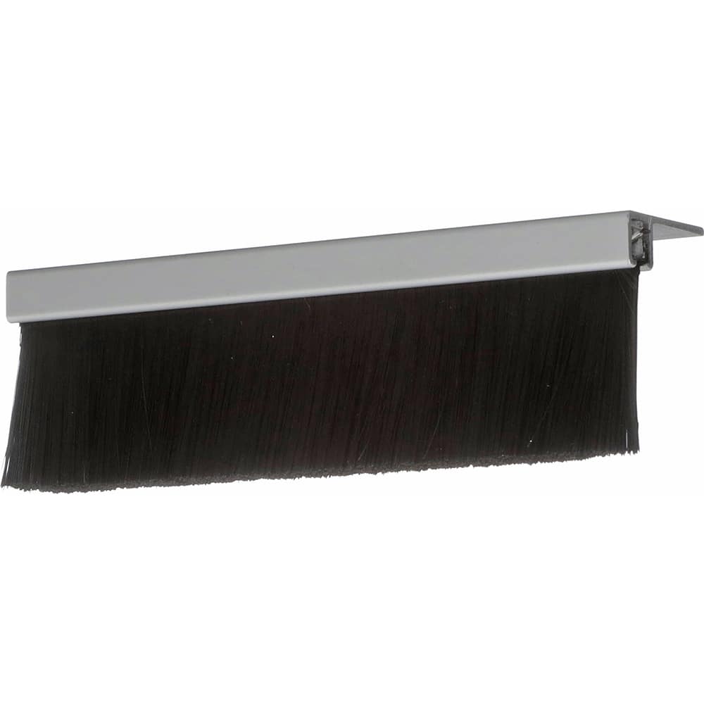 Osborn - Sweeps & Seals; Type: Brush Seal ; Width (Inch): .197 ; Finish/Coating: Clear Anodized Aluminum ; Material: Nylon; Clear Anodized Aluminum ; Back Strip Brush Width (Inch): 1.06 ; Bristle Length (Inch): 2.0000 - Exact Tooling