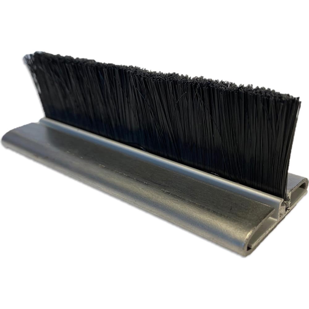 Osborn - Sweeps & Seals; Type: Brush Seal ; Width (Inch): .262 ; Finish/Coating: Clear Anodized Aluminum ; Material: Nylon; Clear Anodized Aluminum ; Back Strip Brush Width (Inch): .18 ; Bristle Length (Inch): 1.3750 - Exact Tooling