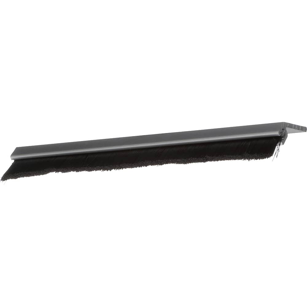 Osborn - Sweeps & Seals; Type: Brush Seal ; Width (Inch): .197 ; Finish/Coating: Clear Anodized Aluminum ; Material: Nylon; Clear Anodized Aluminum ; Back Strip Brush Width (Inch): .095 ; Bristle Length (Inch): 0.5000 - Exact Tooling