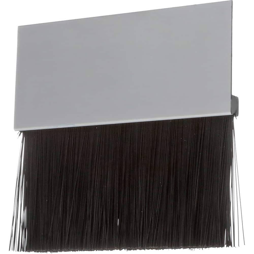 Osborn - Sweeps & Seals; Type: Bottom Seal ; Width (Inch): .292 ; Finish/Coating: Clear Anodized Aluminum ; Material: Poylpropylene; Clear Anodized Aluminum ; Back Strip Brush Width (Inch): 1.813 ; Bristle Length (Inch): 3.0000 - Exact Tooling
