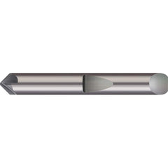 Micro 100 - 5/16" Diam 120°/60° 6-Flute Single End Solid Carbide Chamfer Mill - Exact Tooling