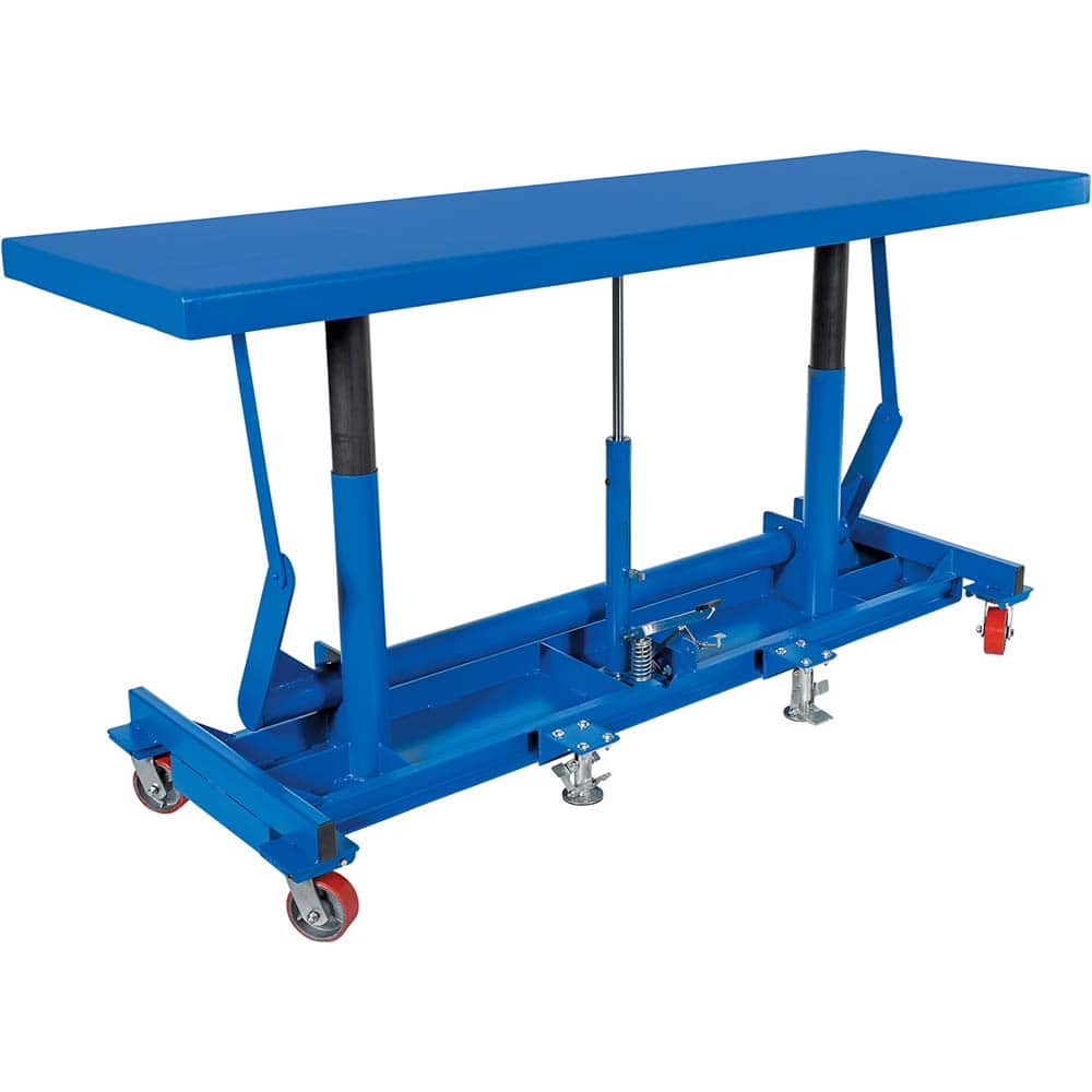 Vestil - Lifting Tables; Type: Long Deck Cart ; Lift Style: Post ; Style: Foot Pump ; Load Capacity (Lb.): 4000.000 ; Minimum Height (Inch): 49 ; Lift Height (Inch): 49 - Exact Tooling