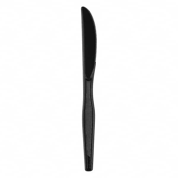 Dixie - Plastic Cutlery, Heavy Mediumweight Knives, Black, 1000/Carton - Exact Tooling