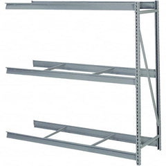 Lyon - 4 Shelf Add-On No Deck Steel Shelving - 10,000 Lb Capacity, 60" Wide x 96" High x 36" Deep, Dove Gray - Exact Tooling