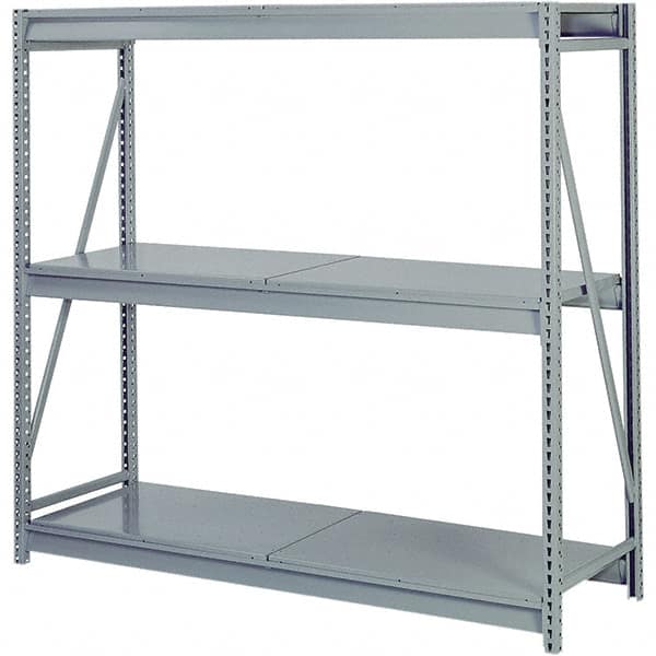 Lyon - 3 Shelf Starter Solid Deck Steel Shelving - 10,000 Lb Capacity, 72" Wide x 72" High x 36" Deep, Dove Gray - Exact Tooling