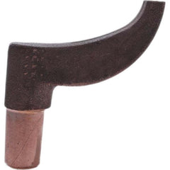 Tuffaloy - Spot Welder Tips For Use With: 5RW Electrode Holder Type: Misc Double Bend Tip Rectangular Nose - Exact Tooling