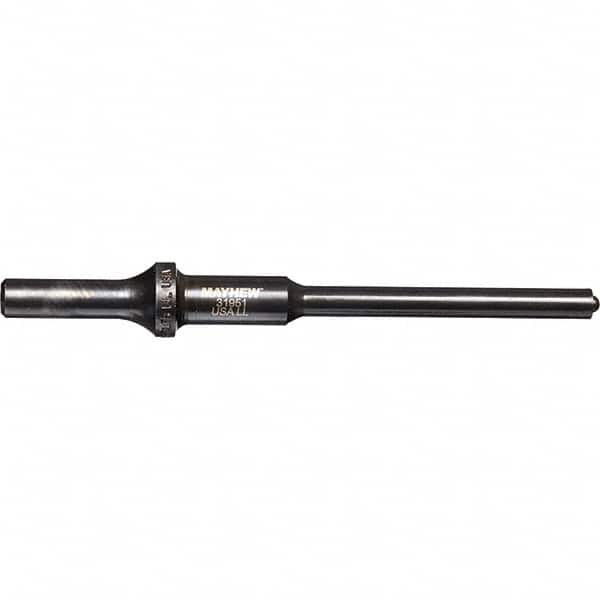 Mayhew - 5/16" Head Width, 6" OAL, Roll Pin Punch - Round Drive, Round Shank, Steel - Exact Tooling