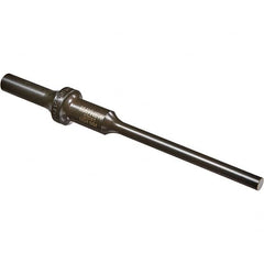 Mayhew - 1/4" Head Width, 6" OAL, Roll Pin Punch - Round Drive, Round Shank, Steel - Exact Tooling