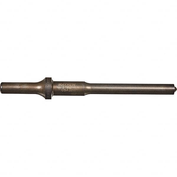Mayhew - 3/8" Head Width, 6" OAL, Roll Pin Punch - Round Drive, Round Shank, Steel - Exact Tooling