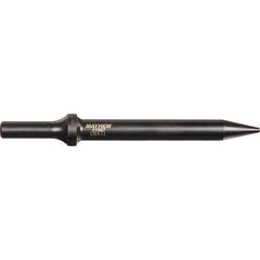 Mayhew - 6" OAL, Tapered Punch Chisel - Round Drive, Round Shank, Steel - Exact Tooling