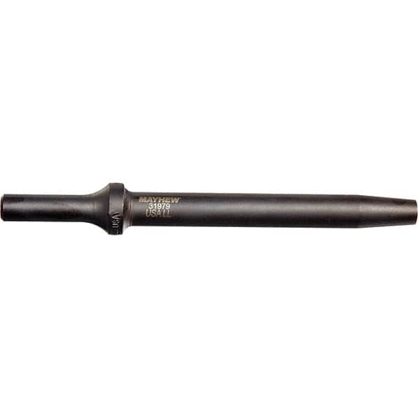 Mayhew - 6" OAL, Tapered Punch Chisel - Round Drive, Round Shank, Steel - Exact Tooling