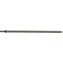 Mayhew - 18" OAL, Tapered Punch Chisel - Round Drive, Round Shank, Steel - Exact Tooling