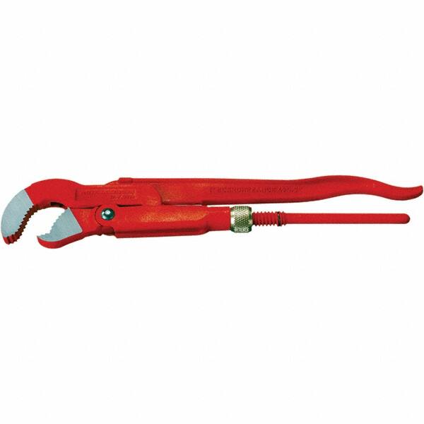 Rothenberger - Pipe Wrenches Type: Corner Pipe Wrench 45 Deg Maximum Pipe Capacity (Inch): 1-1/2 - Exact Tooling