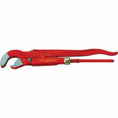 Rothenberger - Pipe Wrenches Type: Corner Pipe Wrench 45 Deg Maximum Pipe Capacity (Inch): 1-1/2 - Exact Tooling