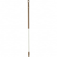 Vikan - 59 x 1-1/4" Aluminum Squeegee Handle - European Threaded Connection, Brown - Exact Tooling