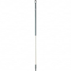 Vikan - 59 x 1-1/4" Aluminum Squeegee Handle - European Threaded Connection, Gray - Exact Tooling