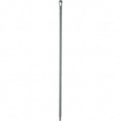 Vikan - 59 x 1-1/4" Polypropylene Squeegee Handle - European Threaded Connection, Gray - Exact Tooling