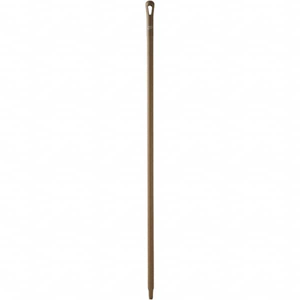 Vikan - 59 x 1-1/4" Polypropylene Squeegee Handle - European Threaded Connection, Brown - Exact Tooling