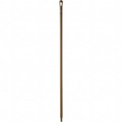 Vikan - 59 x 1-1/4" Polypropylene Squeegee Handle - European Threaded Connection, Brown - Exact Tooling