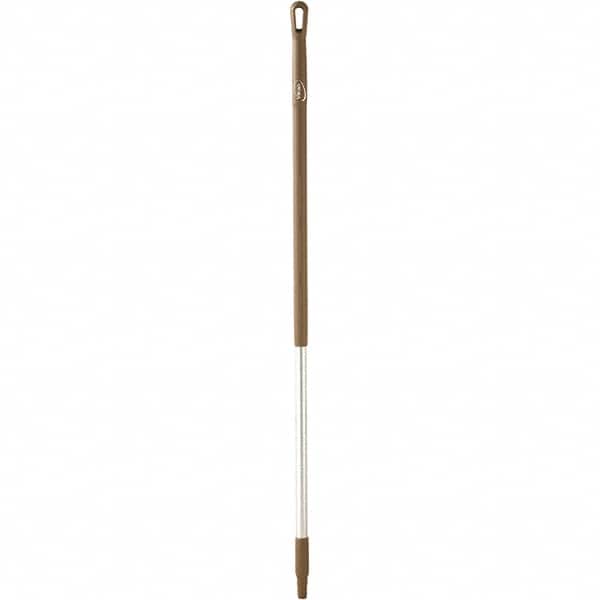 Vikan - 51 x 1-1/4" Aluminum Squeegee Handle - European Threaded Connection, Brown - Exact Tooling