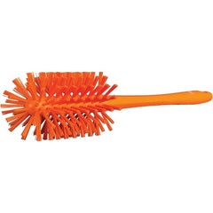 Vikan - 3-1/2" Diam Polyester Bottle Brush - 16-7/8" OAL, 6-1/4" Head Length, Polypropylene Handle - Exact Tooling