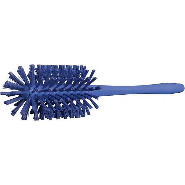 Vikan - 3-1/2" Diam Polyester Bottle Brush - 16-7/8" OAL, 6-1/4" Head Length, Polypropylene Handle - Exact Tooling