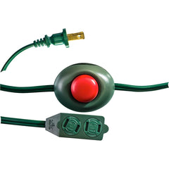 GoGreen Power - Power Cords; Cord Type: Extension Cord ; Overall Length (Feet): 9 ; Cord Color: Green ; Amperage: 13 ; Voltage: 125 ; Wire Gauge/Number of Conductors: 16/2 - Exact Tooling