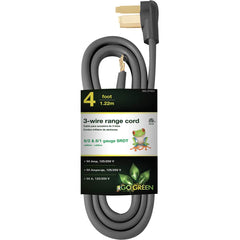 GoGreen Power - Power Cords; Cord Type: Replacement Cord ; Overall Length (Feet): 4 ; Cord Color: Brown ; Amperage: 50 ; Voltage: 250 ; Wire Gauge/Number of Conductors: 6/2 & 8/2 - Exact Tooling