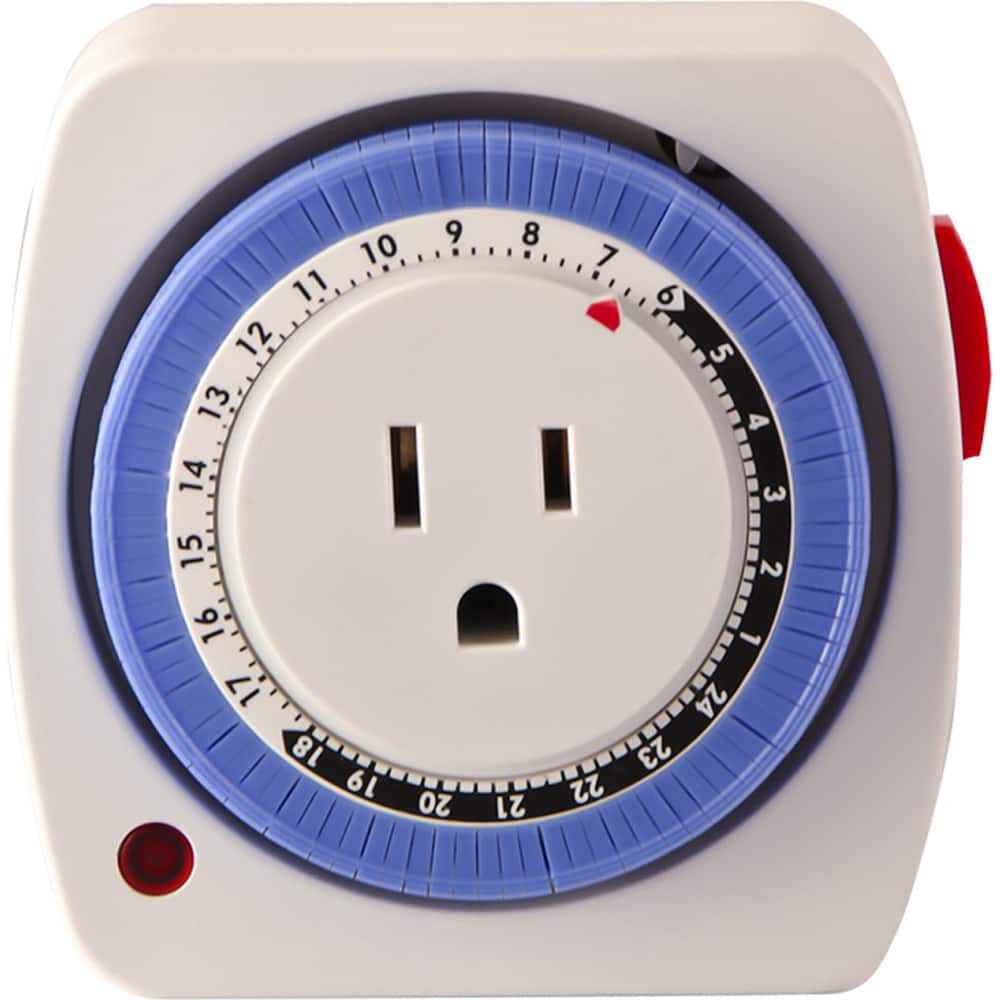 GoGreen Power - Electrical Timers & Timer Switches; Timer/Switch Type: Mechanical Timer Switch ; Recommended Environment: Indoor ; Timing Range: 24 h - Exact Tooling
