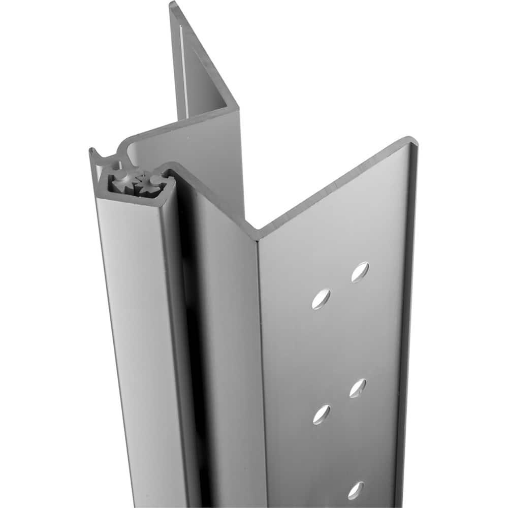 Stanley - Continuous Hinges; Type: Full Mortise ; Mount Type: Full Mortise ; Overall Length (Inch): 95; 95 ; Hinge Material: Aluminum ; Thickness (Decimal Inch): 0.1120 ; Material: Aluminum - Exact Tooling