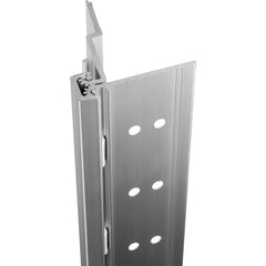 Stanley - Continuous Hinges; Type: Half Surface ; Mount Type: Half Surface ; Overall Length (Inch): 120; 120 ; Hinge Material: Aluminum ; Width (Decimal Inch): 5.0938 ; Thickness (Decimal Inch): 0.1120 - Exact Tooling