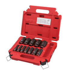 Milwaukee Tool - 12 Pc 3/8" Drive Deep Socket Set - Exact Tooling