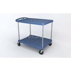 Metro - Carts; Type: Utility ; Load Capacity (Lb.): 400.000 ; Number of Shelves: 2 ; Width (Inch): 27-11/16 ; Length (Inch): 40-1/4 ; Height (Inch): 36-7/8 - Exact Tooling