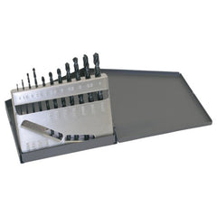‎1mm-6mm RHS / RHC HSS 118 Degree Radial Point General Purpose Jobber Lengh Drill Set - Steam Oxide - Exact Tooling