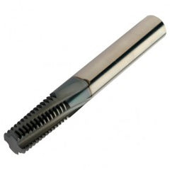 R217.14-120150AC22N 1630 12mm 4 FL Solid Carbide Thread Mill w/Cylindrical Shank - Exact Tooling