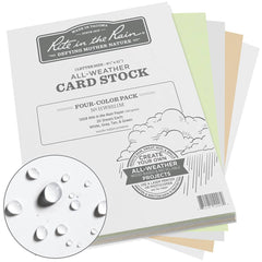 Rite in the Rain - Office Machine Supplies & Accessories; Office Machine/Equipment Accessory Type: Card Stock ; For Use With: Laser Jet Printer ; Detailed Product Description: Rite in the Rain Weatherproof Card Stock, 8.5" x 11", 100#, 20 Sheets of White - Exact Tooling