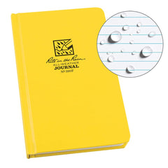 Rite in the Rain - Note Pads, Writing Pads & Notebooks; Writing Pads & Notebook Type: Notebook ; Size: 4-3/4 x 7-1/2 ; Number of Sheets: 80 ; Color: Yellow ; Additional Information: Weatherproof - Exact Tooling