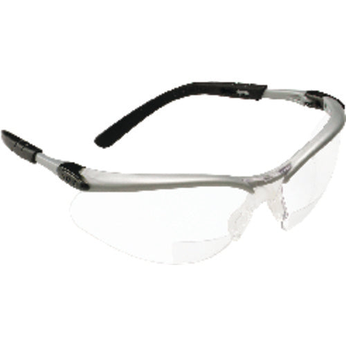 ‎3M BX Reader Protective Eyewear 11374-00000-20 Clear Lens Silver Frame +1.5 Diopter - Exact Tooling