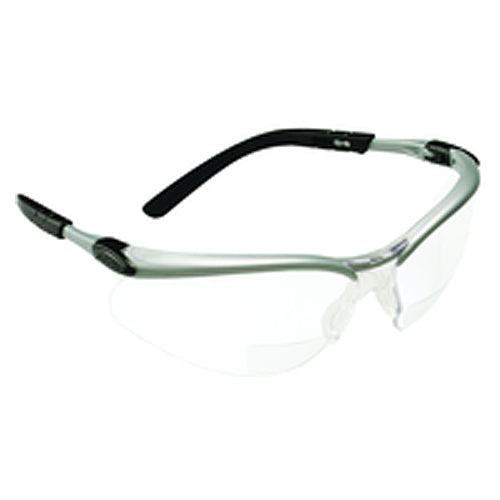 ‎3M BX Reader Protective Eyewear 11376-00000-20 Clear Lens Silver Frame +2.5 Diopter - Exact Tooling