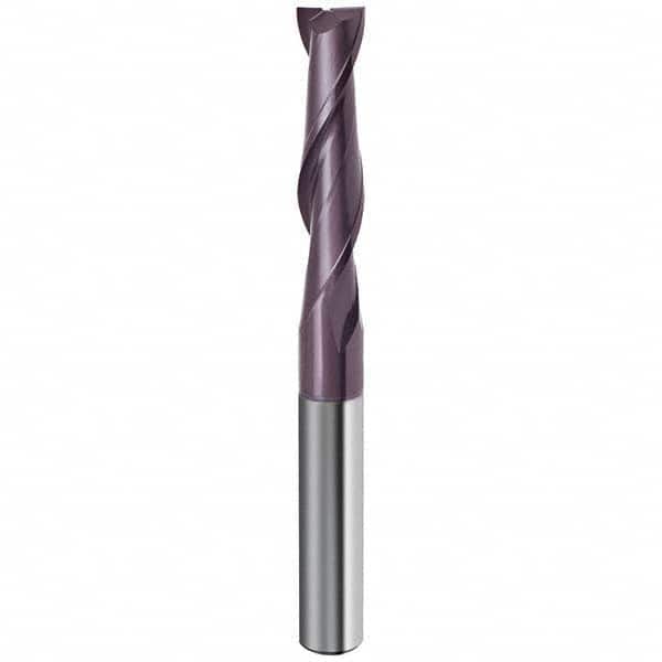 Guhring - 3/4", 2-1/4" LOC, 3/4" Shank Diam, 5" OAL, 2 Flute Solid Carbide Square End Mill - Exact Tooling