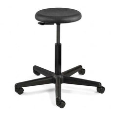 Bevco - Swivel & Adjustable Stools Type: Adjustable Backless Stool Base Type: Nylon - Exact Tooling